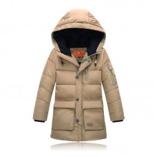 Down hooded parka